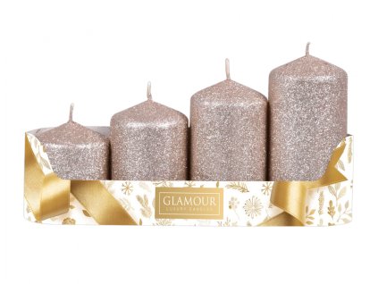 363731 svicky adventni stupnovite glitrovane d5x6 7 5 9 10 5cm 4ks