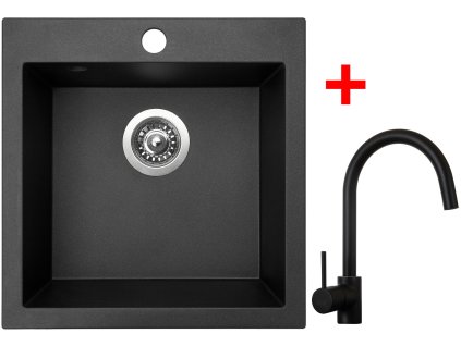 364949 sinks viva 455 metalblack vitalia cerna matna