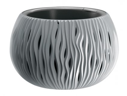 368132 obal na kvetnik sandy bowl 2v1 plastovy matny d29x19cm