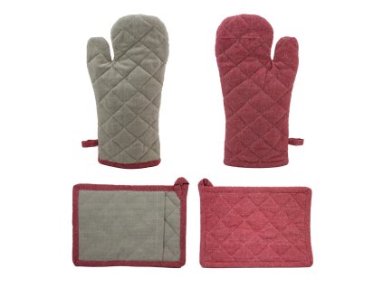 368606 home elements chnapka s magnetem a podlozkou z recyklovane bavlny 18x32 18x25 cm cervena