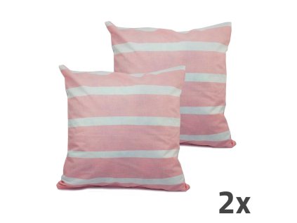368690 home elements povlak na polstar 40x40 cm sada 2 ks ruzovy prouzek
