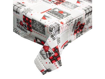 369017 home elements ubrus 140 120 cm zimni sedy