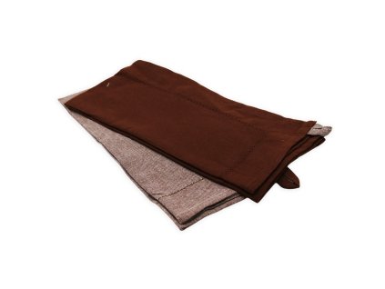 369275 home elements uterka z recyklovane bavlny 2 ks 50x70 cm cokoladova rezna