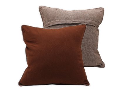 369287 home elements povlak na polstar s lemem 40x40cm cokoladova rezna z recyklovane bavlny