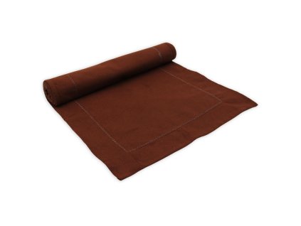 369293 home elements prostirani behoun 33x130 cm cokoladova rezna z recyklovane bavlny