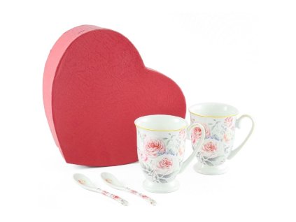 369554 home elements sada dvou salku 280 ml se lzickami ruze