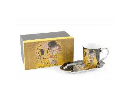 369575 home elements hrnek 360 ml s podtackem klimt polibek tmavy