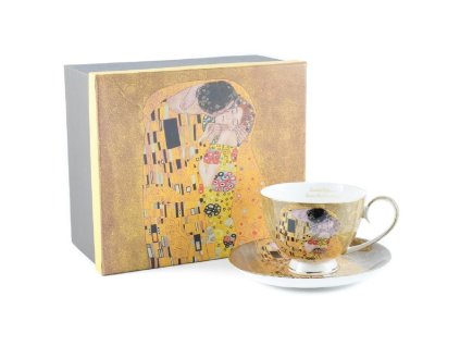 370034 home elements hrnek 250 ml s podtackem klimt polibek zlaty