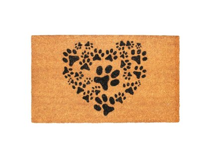 370163 home elements rohoz z kokosovych vlaken srdce z tlapek 43x73 cm