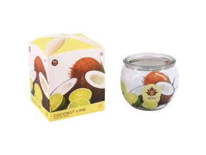 370199 arome svicka 90 g ve skle a flower boxu coconut lime