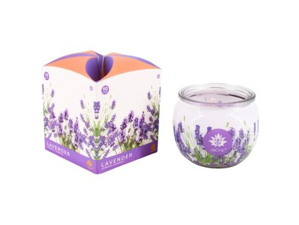 370208 arome svicka 90 g ve skle a flower boxu lavender