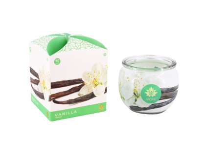 370226 arome svicka 90 g ve skle a flower boxu vanilla