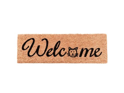 372107 home elements rohoz z kokosovych vlaken welcome kocici hlava 25x75 cm