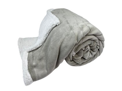 372803 home elements deka s berankem 150 200 svetle seda jednobarevna zaplaty