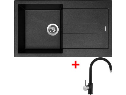 373514 sinks amanda 860 metalblack vitalia gr