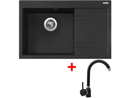 374921 sinks rim 780 l granblack polo gr