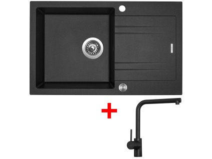 374996 sinks linea 780 xc metalblack elka cerna matna