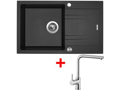 375014 sinks linea 780 xc metalblack elka