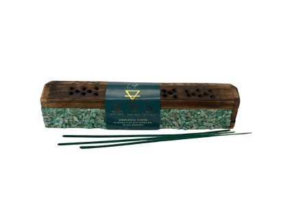 376184 arome elements dreveny box na vonne tycinky 10 tycinek zeme