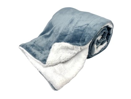 376607 home elements deka 150 x 200 cm s berankem mikroflanel svetle modra