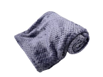 376625 home elements mikroflanelova deka 150 x 200 cm 220 gsm antracit jacquard