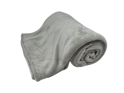 376673 home elements deka 150x200 cm jednobarevna svetle seda zaplaty