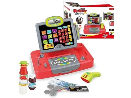 292197 2 b45c detska pokladna mikrofon lcd skener