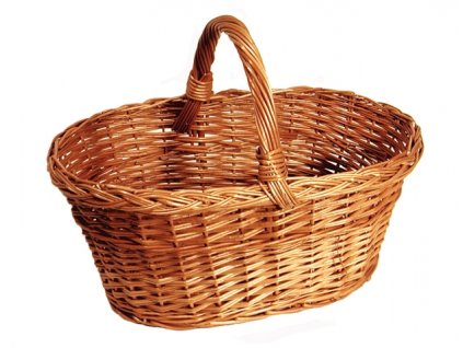 218205 1 kosik na houby prouteny prirodni 40x25x17cm