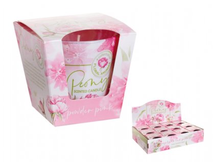 226755 1 svicka ve skle peony powder pink vonna 115g