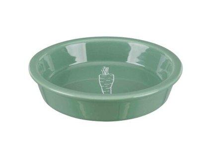 246474 keramicka miska s motivem mrkve pro kraliky 200 ml 14 cm