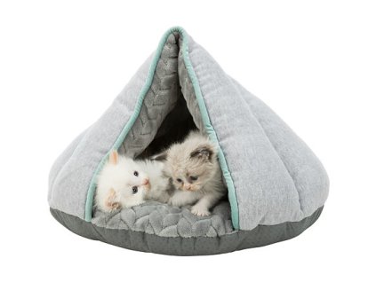 248355 junior plysova jeskyne stan 45 x 30 x 40 cm seda