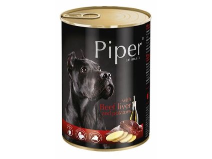248826 piper s hovezimi jatry a bramborami konzerva pro psy 400g