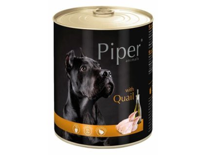 248835 piper s krepelkou konzerva pro psy 800g
