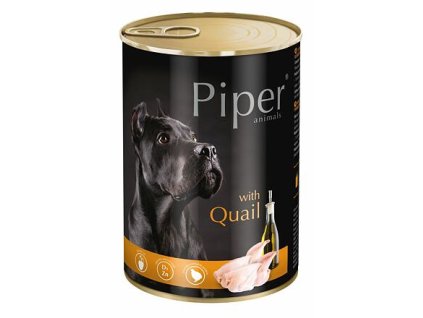 248850 piper s krepelkou konzerva pro psy 400g