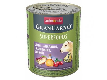 250323 grancarno superfoods jehneci amarant brusinky los olej 800 g pro psy