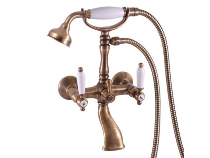 Vodovodní baterie vanová Slezák RAV Morava Retro MK560.5/2SM stará mosaz (Barva stará mosaz, Rozměr 150 mm)