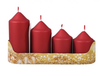 93837 svicky adventni stupnovite metal mat d5x7 8 10 12cm 4ks