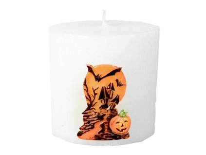 95724 svicka halloween elipsa zdobena vyrezavana 7 5x5 5x8cm