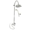 Vodovodní baterie sprchová s hlavovou a ruční sprchou L081/3 L081.5/3 - rozteč 150 mm,... (Barva chrom, Rozměr 150 mm)