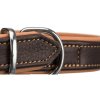 170475 2 obojek active comfort kozeny l 47 54 cm 30 mm hneda svetlehneda