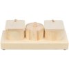 327193 snack cups interaktivni hra pro kralicky 15 x 4 5 x 6 cm drevo