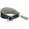361796 kozeny obojek active comfort pro chrty cerna seda