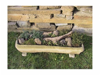 257787 1 koryto h3 imitace kamene 22kg 90x33x16cm