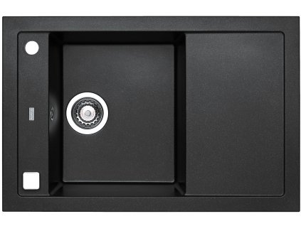 Alveus Formic 30 drez granitový s odkvapom + pop-up sifón (Farba Twilight)