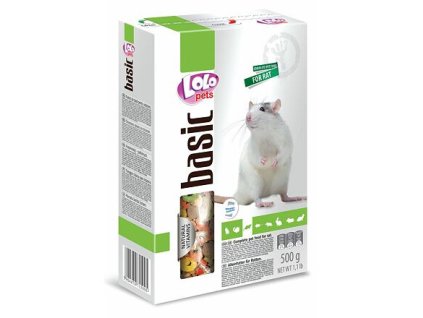 244014 lolo basic kompletni krmivo pro potkany 500 g krabicka