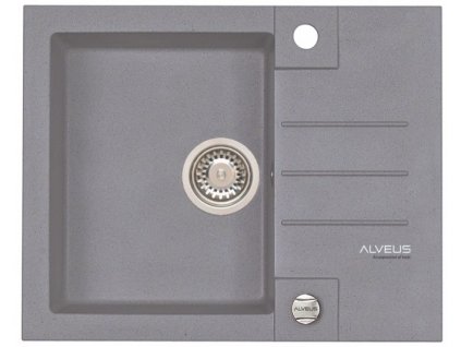 225003 6 alveus rock 30 steel drez granitovy s odkapem pop up sifon