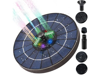 Q33B PLÁVAJÚCA SOLÁRNA RGB FONTÁNA