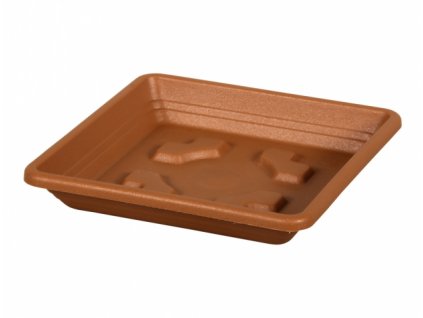 220602 1 podmiska pod kvetnik quadrato plastova 25x25cm