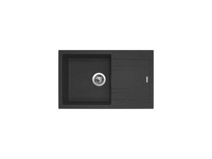 160329 sinks linea 780 granblack drez granitovy s odkapem pop up sifon