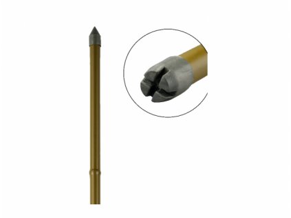 Opierka na rastliny GARDEN oceľ-plast hnedá d11mm 150cm